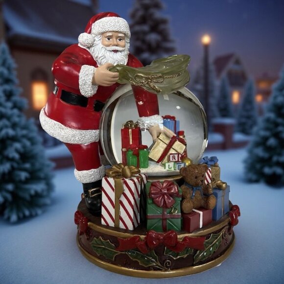 Bradford Exchange "Wishes Come True" Snow Globe w/ Lights + Music Thomas Kinkade - Picture 1 of 16